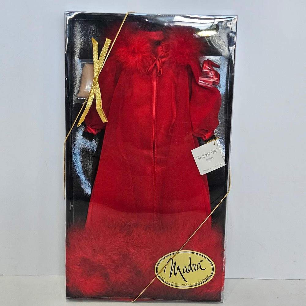 Madra Lord Devil May Care Costume Ashton Drake Galleries Red Fur Robe 92287-HT